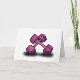 Pink Dumbbells Merchandise Card
