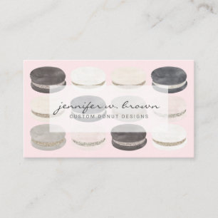 Pink Earthy Tones Boutique Macaron Artisan Business Card