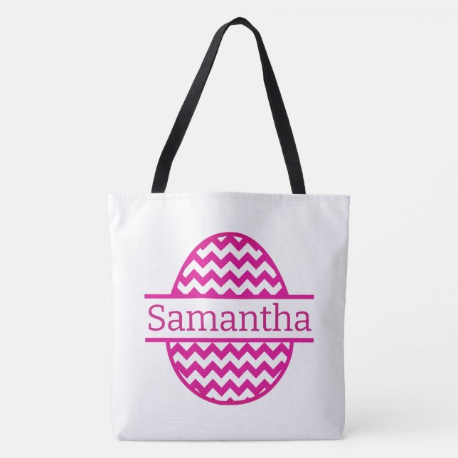 Pink Easter Egg  Tote Bag (Front)