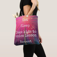Pink Eat Sleep Take Kids To Voice Lesson Repeat