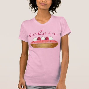 Pink Eclair French Choux Pastry Baking Patisserie T-Shirt