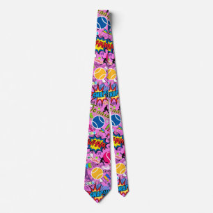 😍🤩pink Eclectic tennis🎾 pattern Tie