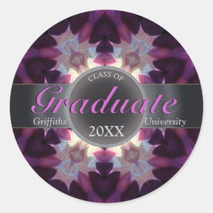Pink Eclipse Star Award Graduation Gift Sticker