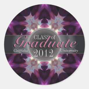 Pink Eclipse Star Award Graduation Gift Sticker