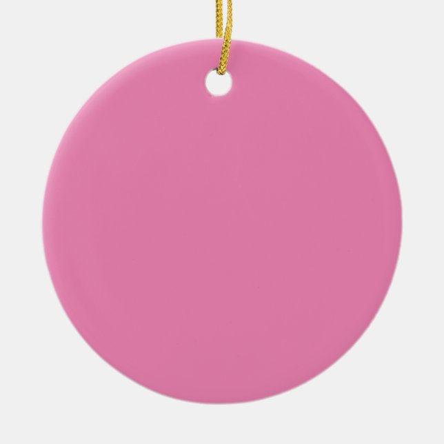 Pink #EF8484, Cadillac Pink Ceramic Tree Decoration (Front)