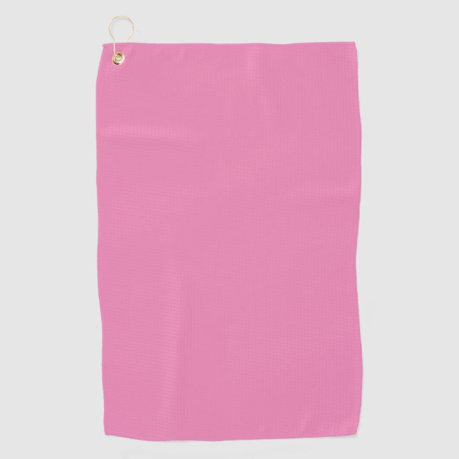 Pink #EF8484, Cadillac Pink Golf Towel (Front)