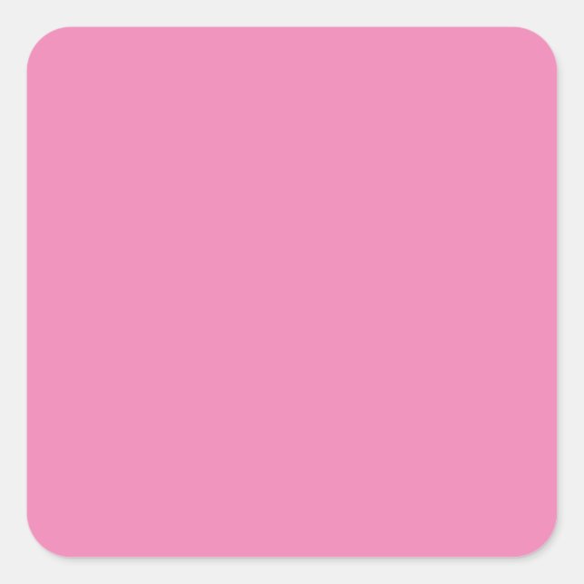 Pink #EF8484, Cadillac Pink Square Sticker (Front)