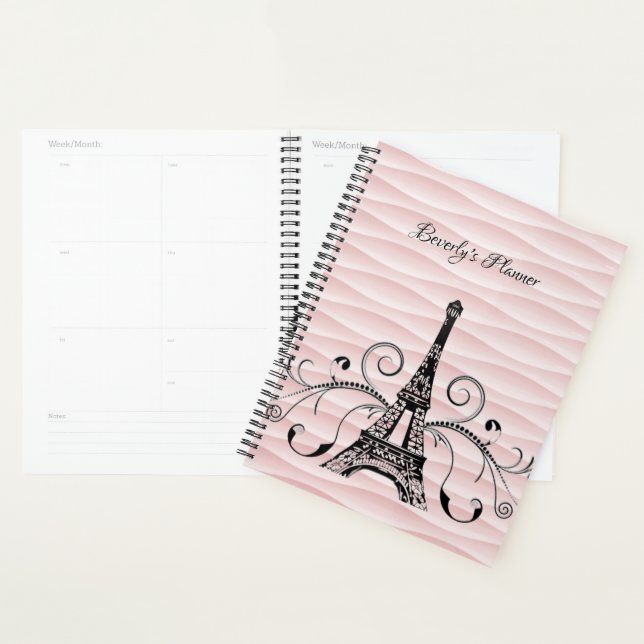 Pink Eiffel Tower Flourish Planner (Display)