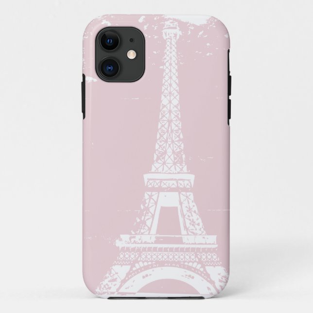 Pink Eiffel Tower iphone 5 Case (Back)