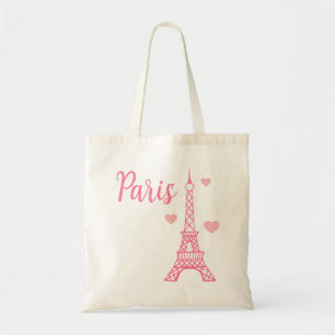 Pink Eiffel Tower Tote Bag Gift