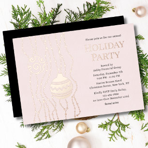 Pink Elegant Christmas Party Corporate Holiday