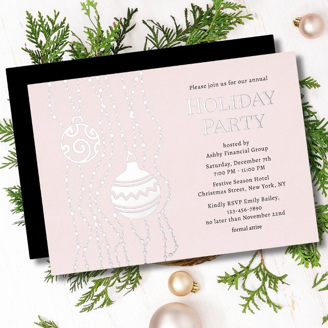 Pink Elegant Christmas Party Corporate Holiday (Creator Uploaded)
