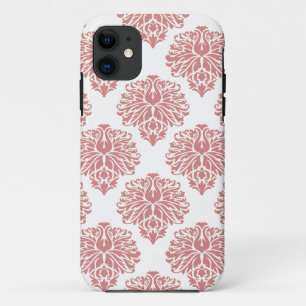 Pink Elegant Damask iPhone 11 Case