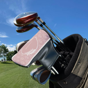 Pink Elegant Damask Golf Head Cover