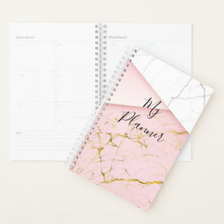 Pink Elegant Marble design Planner