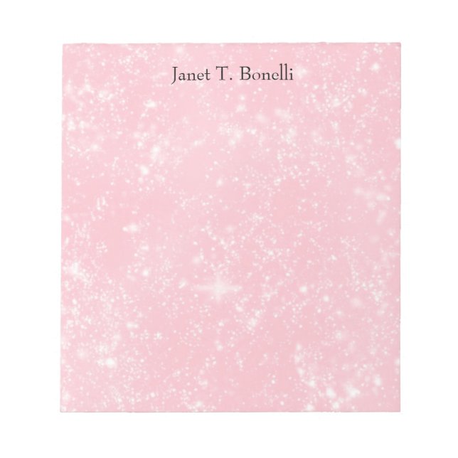 Pink Elegant Plain Simple Professional Notepad (Front)