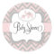 Pink Elephant Baby Shower Sticker