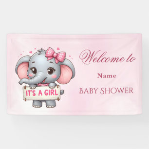 Pink Elephant Banner