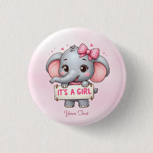 Pink Elephant Button