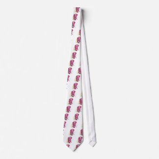 Pink Elephant draw - Sunset vector Tie