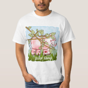 Pink Elephant Hiding  T-Shirt