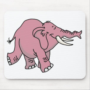 Pink Elephant Mouse Mat