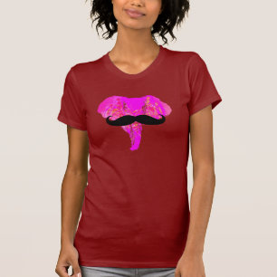 PINK ELEPHANT MUSTACHE T-Shirt