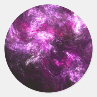 Pink Elephant Nebula Classic Round Sticker