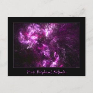 Pink Elephant Nebula Postcard
