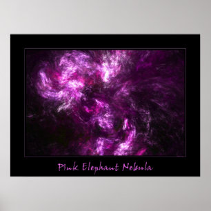 Pink Elephant Nebula Poster