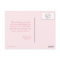 Pink elephant stripes thank you postcard