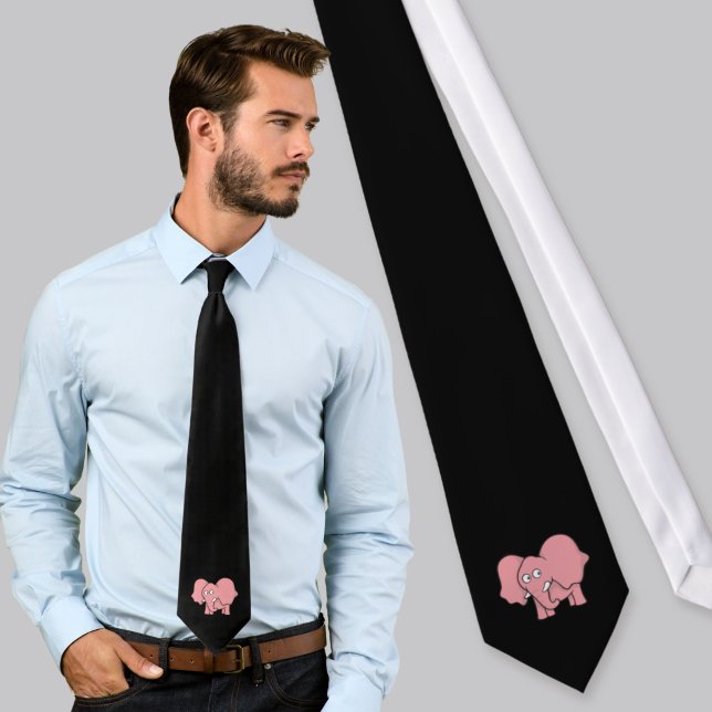 Pink elephant tie (Creator Uploaded)