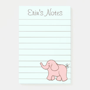Pink Elephant To Do List Post It Notes Gift