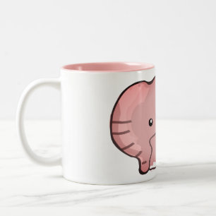 Pink Elephant Two-Tone Coffee Mug