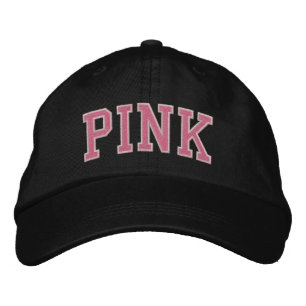 Pink Embroidered Hat