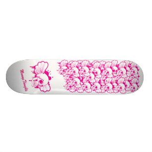 Pink Emo Leader of Skulls Girl Skateboards