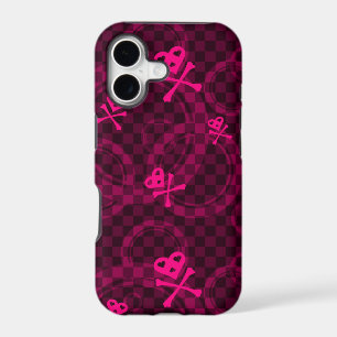 Pink Emo Pattern With Circles