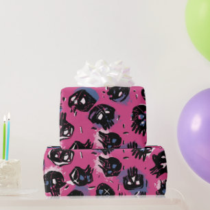 Pink emo scull Crafts & Party Supplies Gift Wrapp Wrapping Paper
