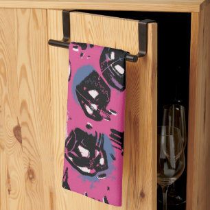Pink emo scull Home & Living  Kitchen & Dining   Tea Towel