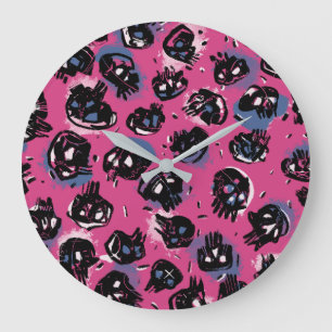 Pink emo scull Wall Art & Décor Clocks