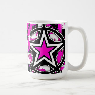 Pink Emo Star Coffee Mug
