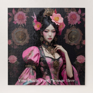 Pink Empress of the Butterfly World Jigsaw Puzzle