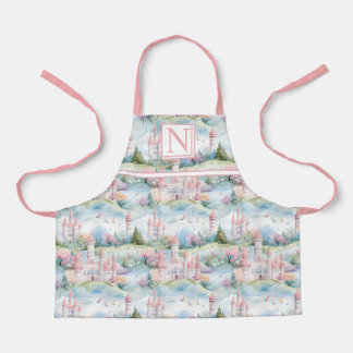 Pink Enchanting Castle Landscape - Customised Apron