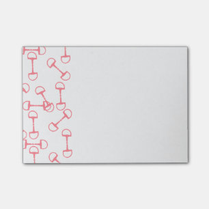 Pink Equestrian Horse Bits Post-it Notes