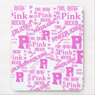 PINK EVERYTHING  MOUSE MAT