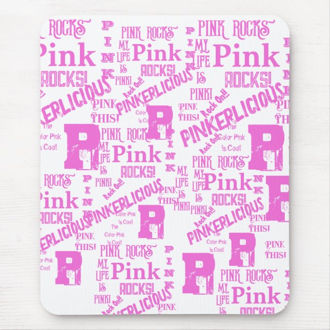 PINK EVERYTHING  MOUSE MAT (Front)