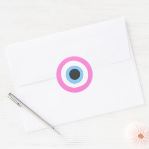 pink evil eye stickers