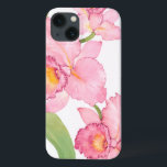 Pink Exotic Watercolor Flowers iPhone 13 Case<br><div class="desc">Pink Exotic Watercolor flowers Artist: Tim OToole</div>