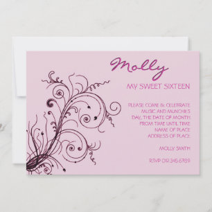 Pink Explosion Invitation