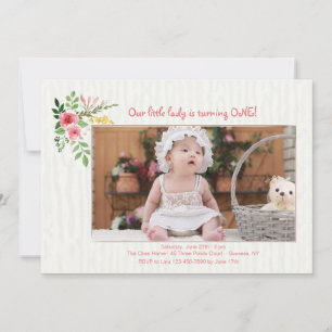 Pink Expression Photo Invitation